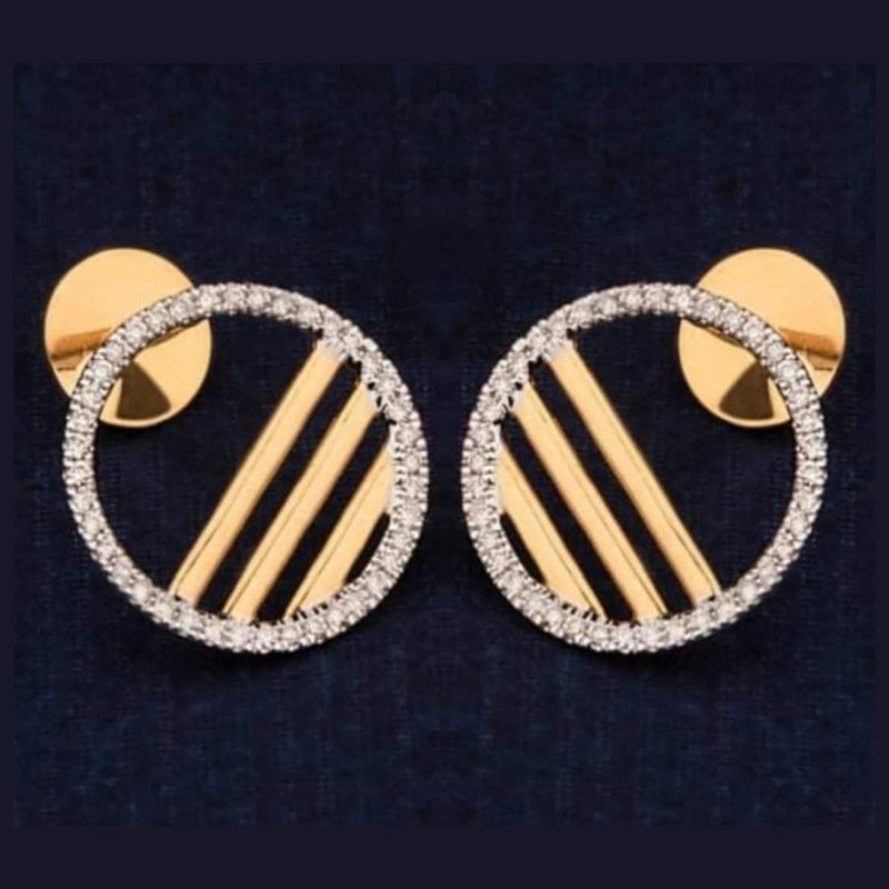 Manisha Jewellery American Diamond Stud Earrings -MNEAR177
