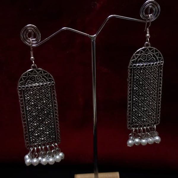 Manisha Jewellery Silver Plated Pearl Dangler Earrings