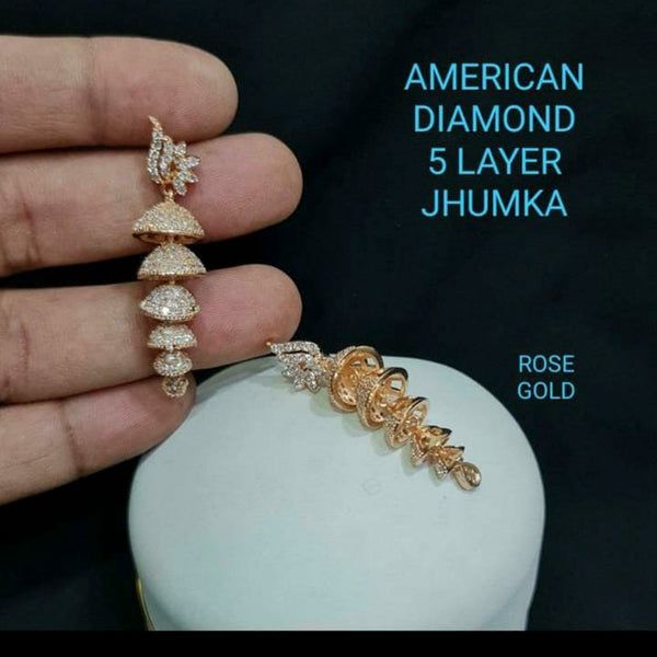 Manisha Jewellery American Diamond JHumki  Earrings