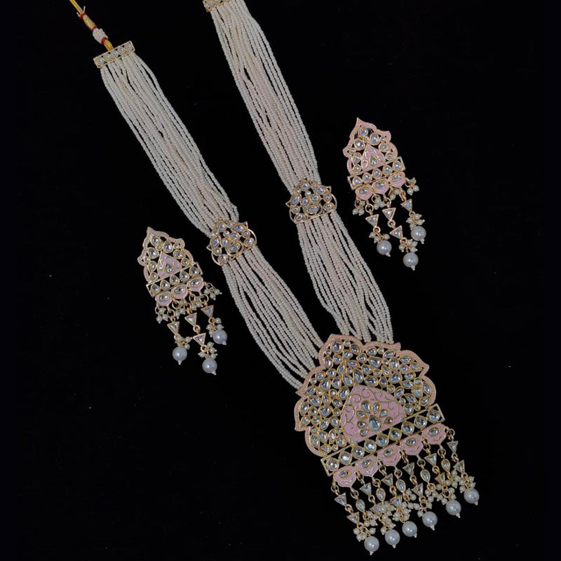 Manisha Jewellery Meenakari & Kundan Stone Long Necklace Set