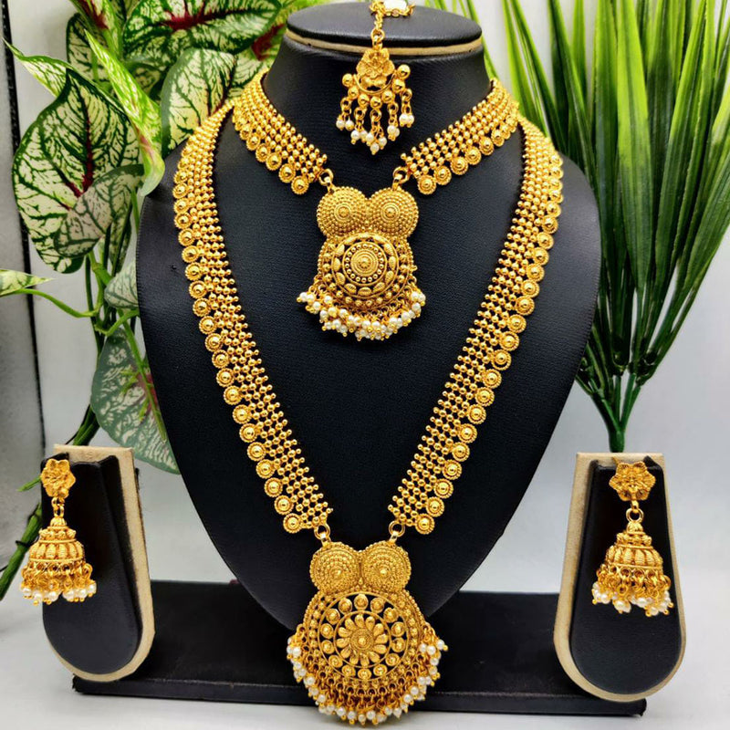 Manisha Jewellery Gold Plated Bridal Jewellery Set