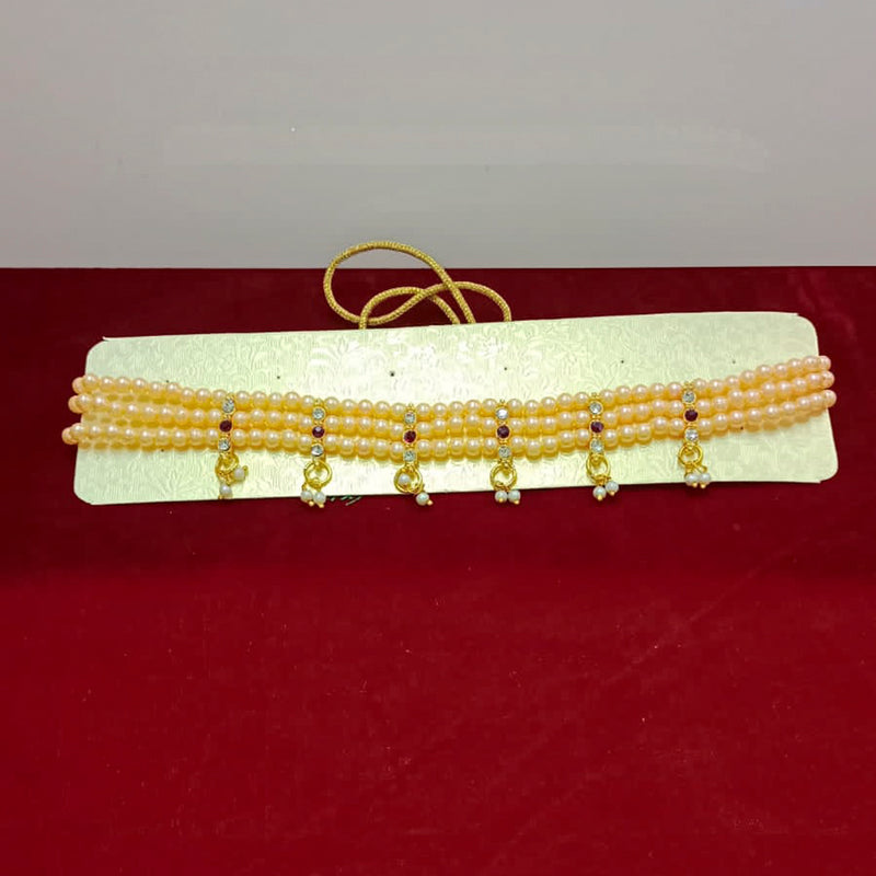 Manisha Jewellery Gold Plated Pearl & Austrian Stone Necklace Set
