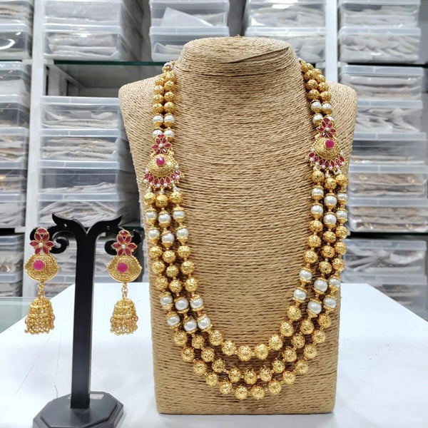 Manisha Jewellery Gold Plated Pota Stone Bridal Set