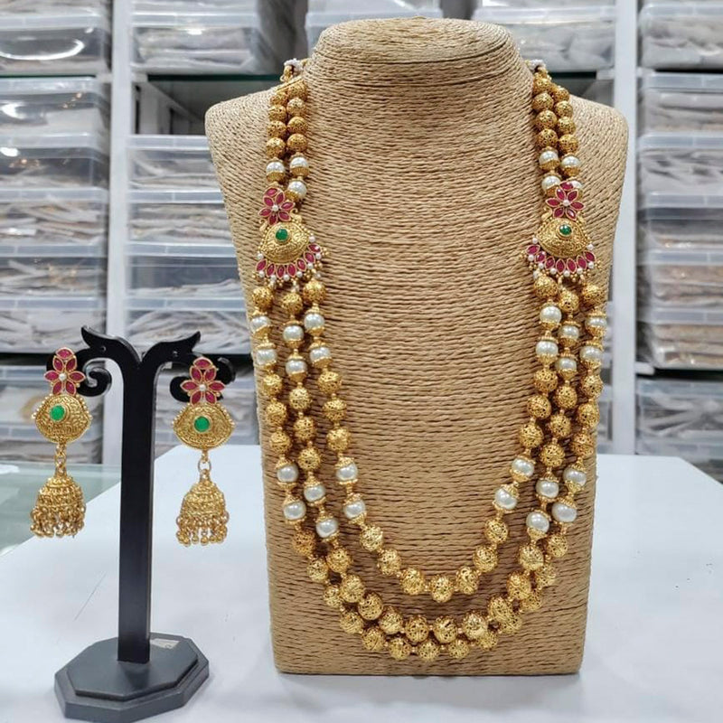 Manisha Jewellery Gold Plated Pota Stone Bridal Set