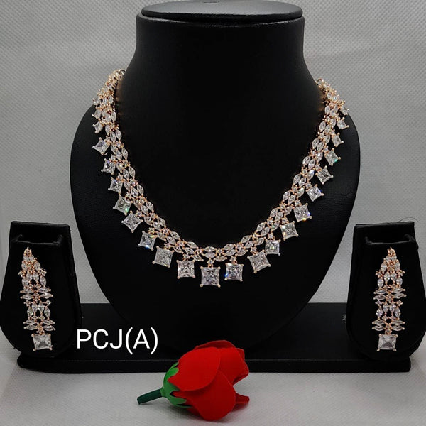 Manisha Jewellery American Diamond Necklace Set