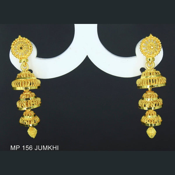Mahavir Forming Gold Plated Jhumki Earrings  - MP 156 Jumkhi