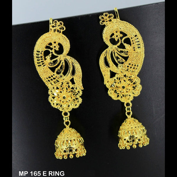 Mahavir Forming Gold Plated Jhumki Earrings  - MP 165 E Ring
