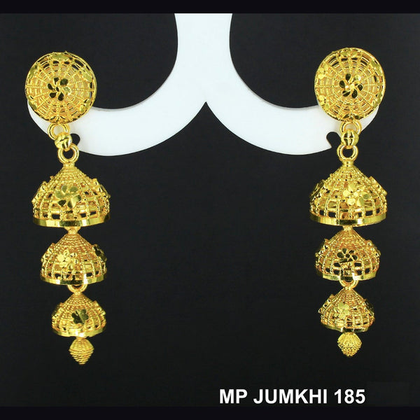 Mahavir Forming Gold Plated Jhumki Earrings  - MP 185 Jumkhi