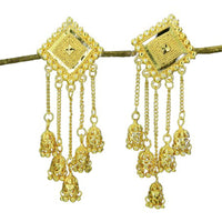 Mahavir Gold Plated Dangler Earrings
