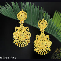 Mahavir Forming Gold Plated Dangler Earrings  - MP 273 E Ring
