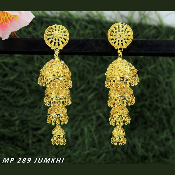 Mahavir Forming Gold Plated Jhumki Earrings  - MP 289 Jumkhi