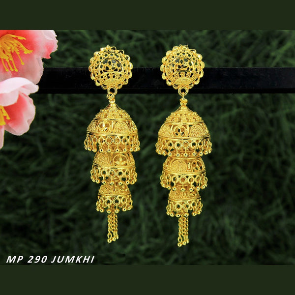 Mahavir Forming Gold Plated Jhumki Earrings  - MP 290 Jumkhi