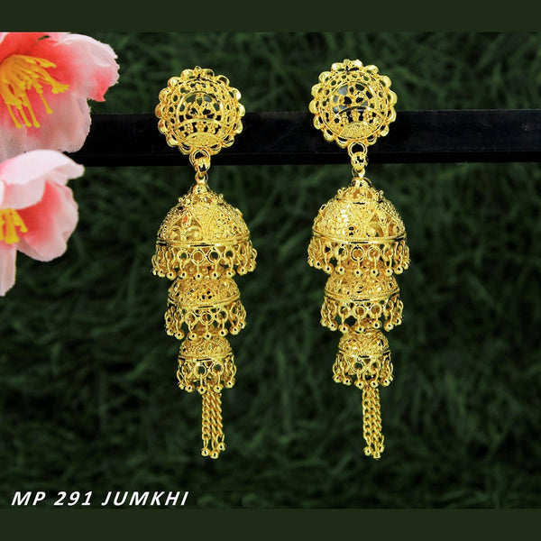 Mahavir Forming Gold Plated Jhumki Earrings  - MP 291 Jumkhi