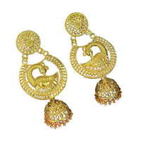 Mahavir Gold Plated Dangler Earrings