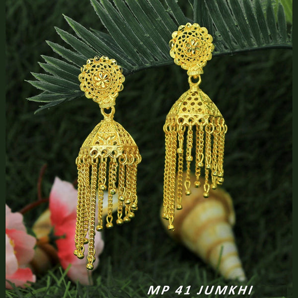 Mahavir Forming Gold Plated Jhumki Earrings  - MP 41 Jumkhi