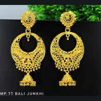 Mahavir Forming Gold Plated Dangler Earrings  - MP 77 Bali Jumkhi