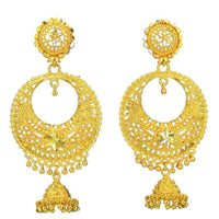 Mahavir Gold Plated Dangler Earrings