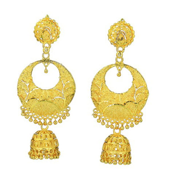 Mahavir Gold Plated Dangler Earrings