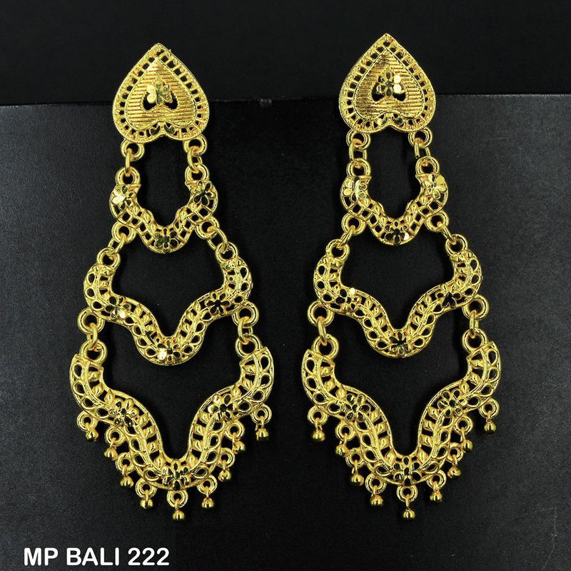 Mahavir Forming Gold Plated Dangler Earrings  - MP BALI 222