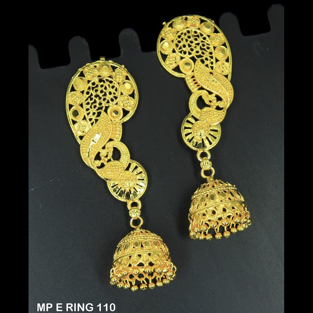 Mahavir Forming Gold Plated Jhumki Earrings  - MP E RING 110