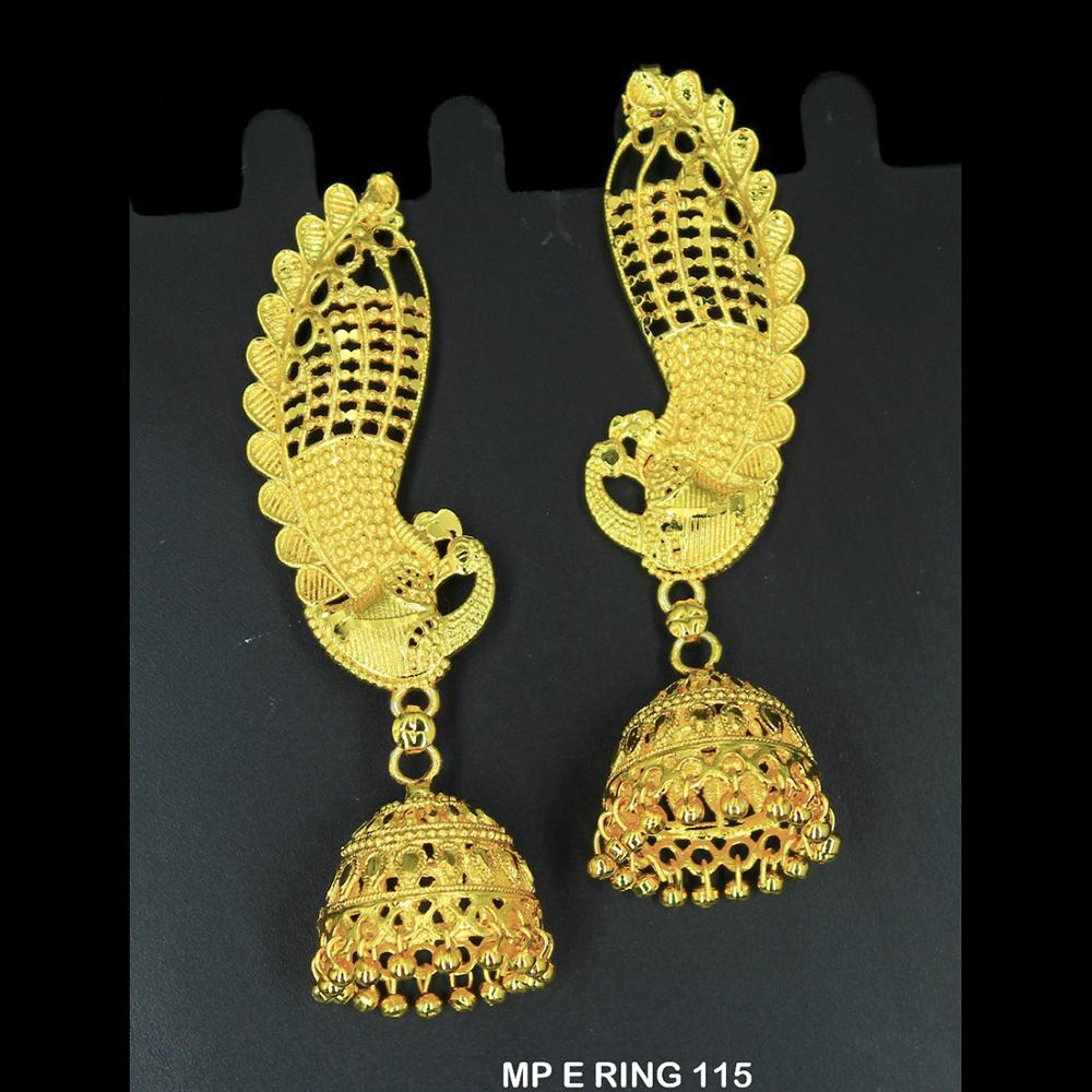 Mahavir Forming Gold Plated Jhumki Earrings  - MP E RING 115