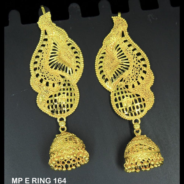 Mahavir Forming Gold Plated Jhumki Earrings  - MP E RING 164