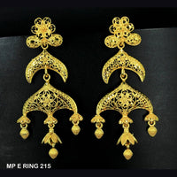 Mahavir Forming Gold Plated Dangler Earrings  - MP E Ring 215