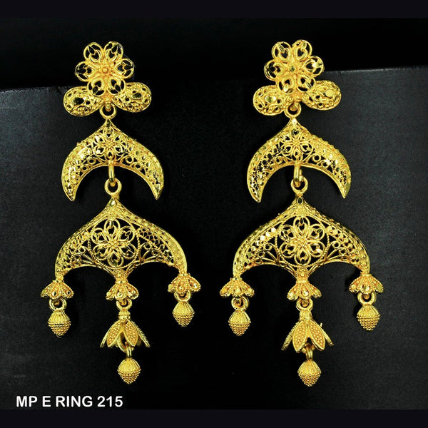 Mahavir Forming Gold Plated Dangler Earrings  - MP E Ring 215