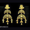 Mahavir Forming Gold Plated Dangler Earrings  - MP E Ring 216
