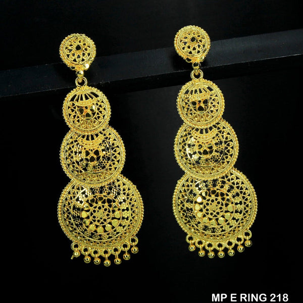 Mahavir Forming Gold Plated Dangler Earrings  - MP E Ring 218