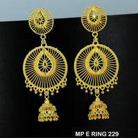 Mahavir Forming Gold Plated Dangler Earrings  - MP E Ring  229