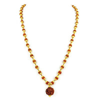 Martina Jewels Pack Of 6 raditional Gold Plated Rudraksha Mala for Men