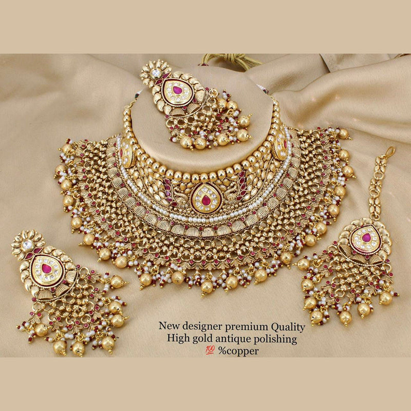 Mani Prabha elegant Bridal Designer Choker Necklace Set for Women-NEER –  www.soosi.co.in