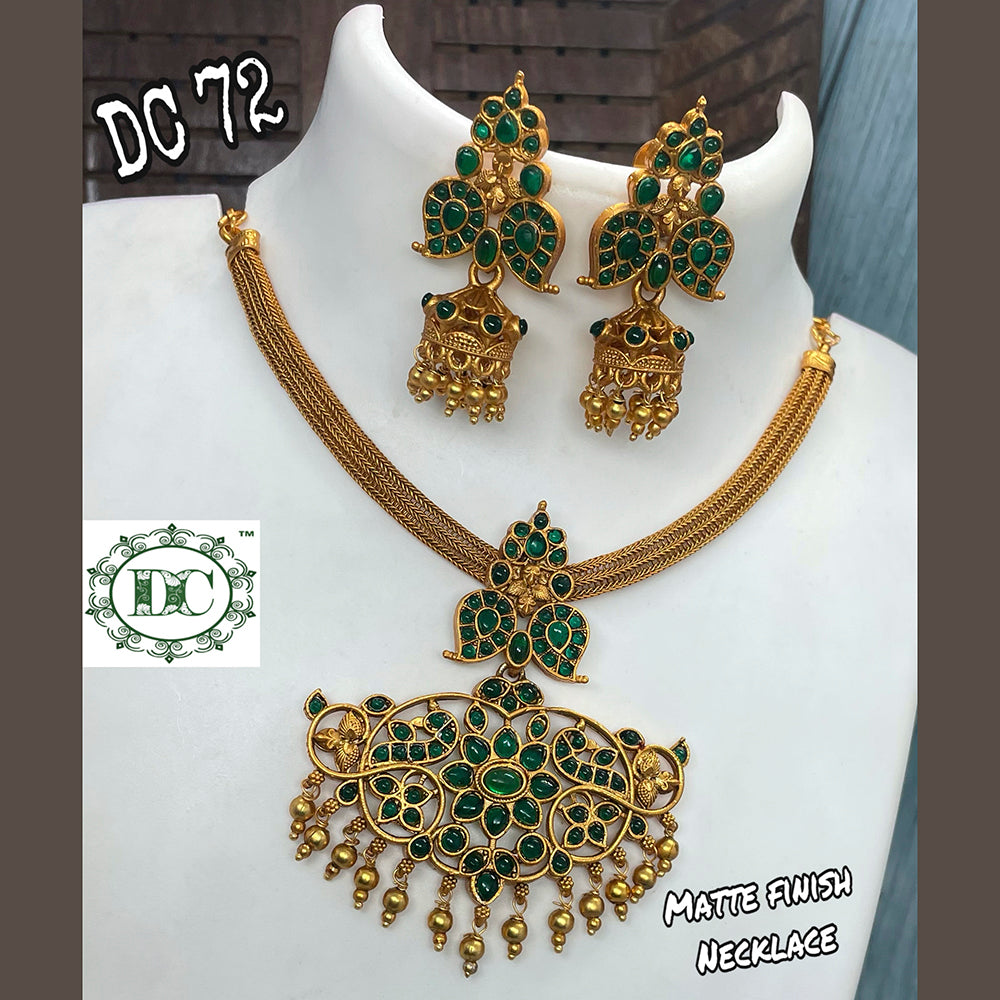 Diksha Collection Gold Plated Necklace Set