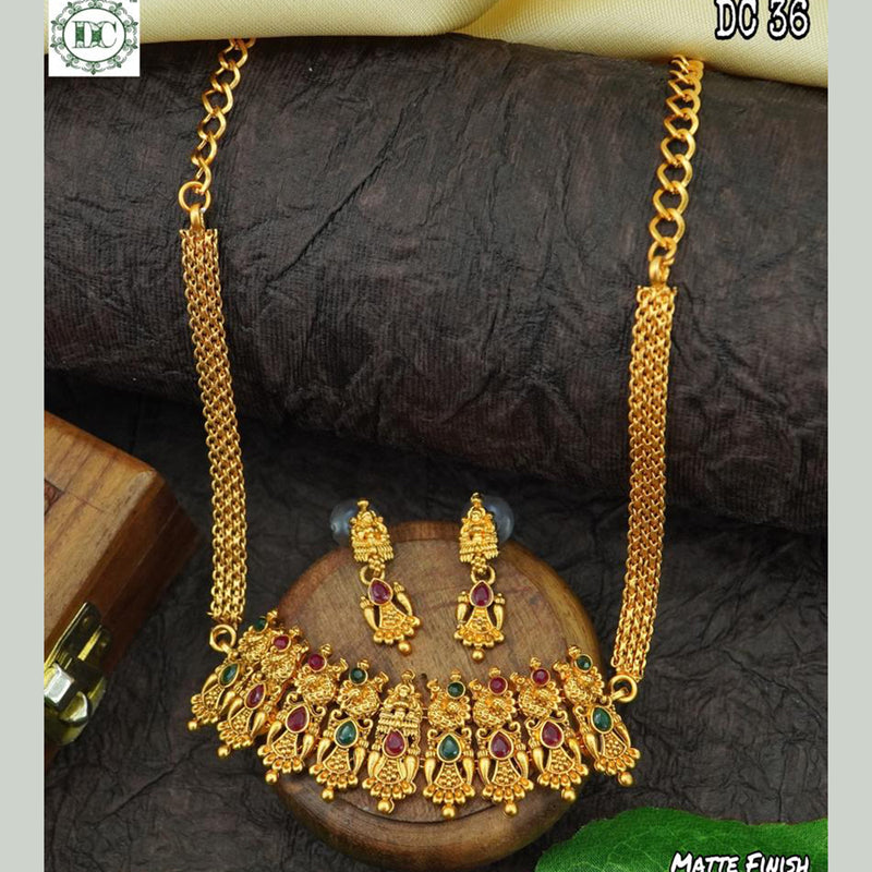 Diksha Collection Gold Plated Necklace Set