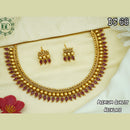 Diksha Collection Gold Plated Pota Stone Necklace Set