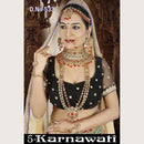 Neetu Art Gold Plated Red Stone And Kundan Bridal Jewellery Set for Women - NABridal11