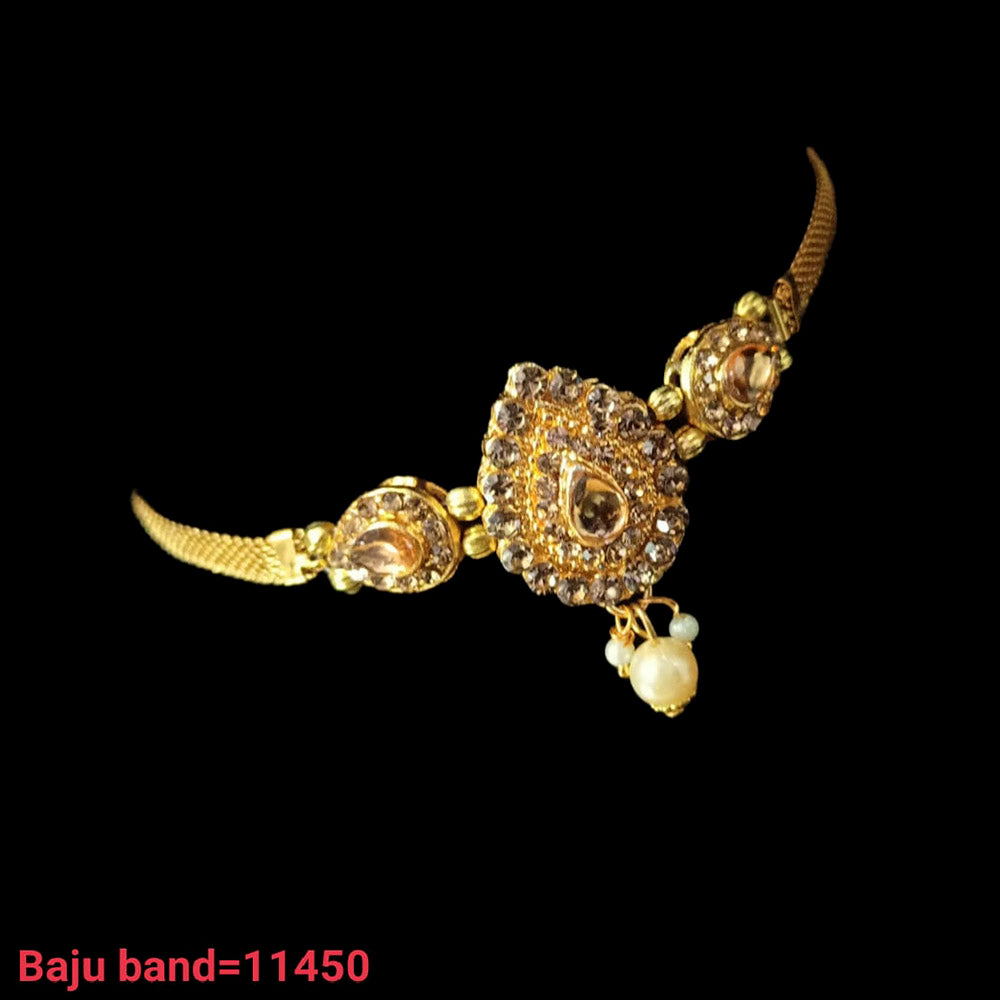 NAFJ Gold Plated Austrian Stone Bajuband – JewelEMarket