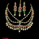 NAFJ Gold Plated Austrian Stone Choker Necklace Set