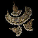 NAFJ Gold Plated Austrian Stone Choker Necklace Set