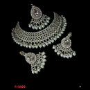 NAFJ Gold Plated Austrian Stone Choker Necklace Set
