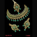 NAFJ Gold  Plated Austrian Stone Choker Necklace Set