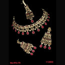 NAFJ Gold  Plated Austrian Stone Choker Necklace Set