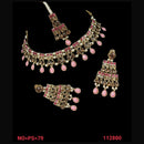 NAFJ Gold  Plated Austrian Stone Choker Necklace Set