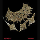 NAFJ Gold  Plated Austrian Stone Choker Necklace Set