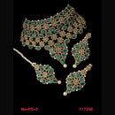 NAFJ Gold  Plated Austrian Stone Choker Necklace Set