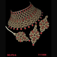 NAFJ Gold  Plated Austrian Stone Choker Necklace Set