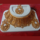 Neetu Art Gold Plated Kundan & Austrian Stone Choker Necklace Set