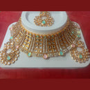 Neetu Art Gold Plated Kundan & Austrian Stone Choker Necklace Set