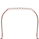 Kord Store Sporty Look American Diamond Rose Gold Plated Necklace Set For Women